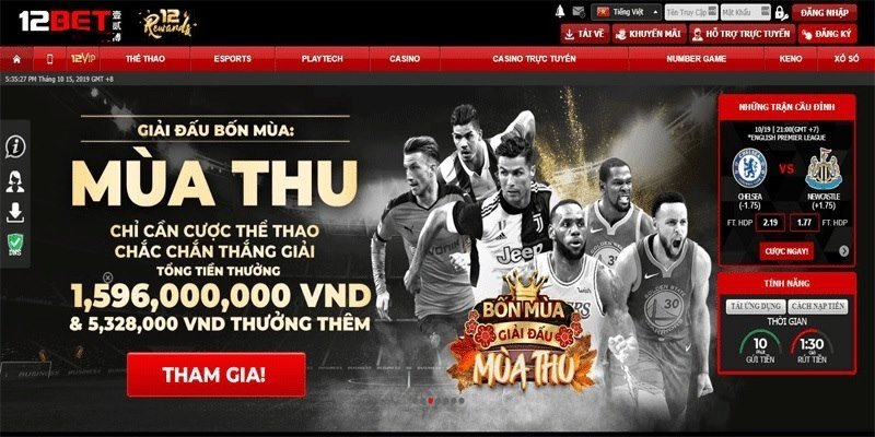 12bet sở hữu kho game đồ sộ với đầy đủ thể loại